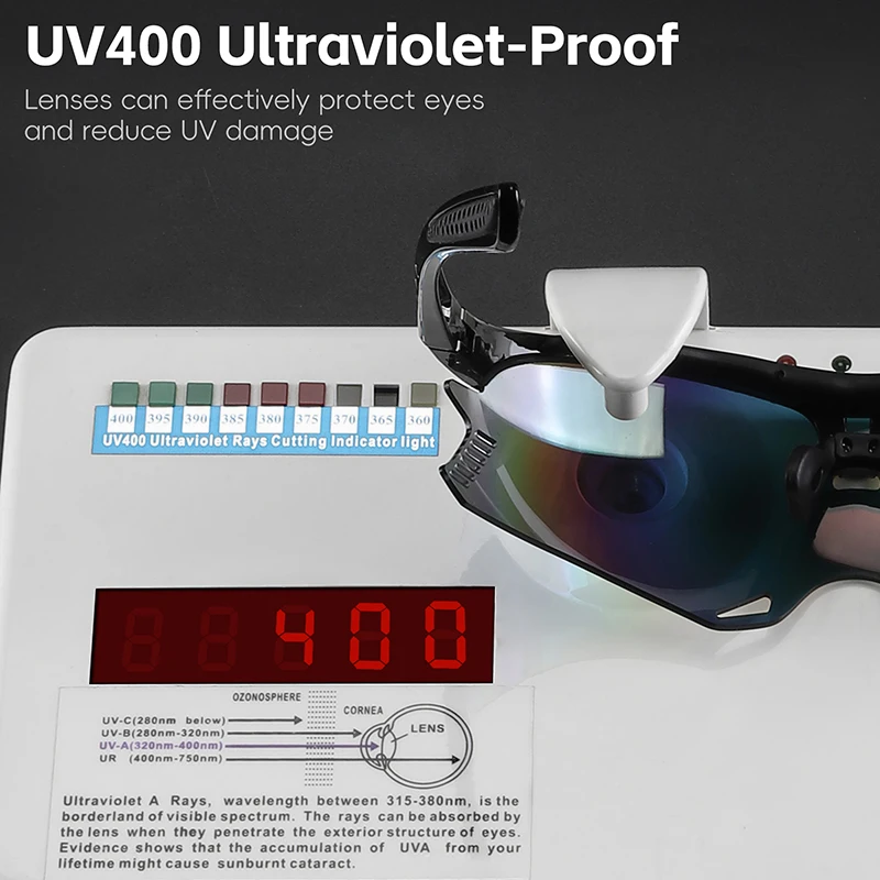 WEST BIKING HD Cycling Glasses UV400 Sun Protection Lightweight Sports Cycling Glasses Sunglasses With Colorful Lenses