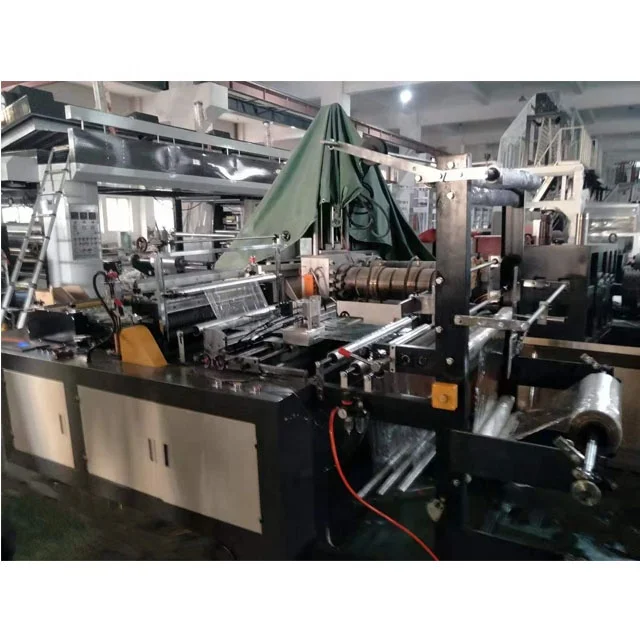 Thermal cutting side sealing plastic bread bopp bag making machine