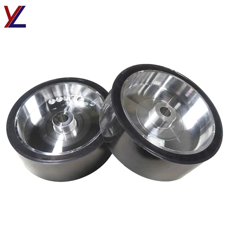 Rubber coated wheel  hole caster iron core bearing wheel wear-resistant machinery