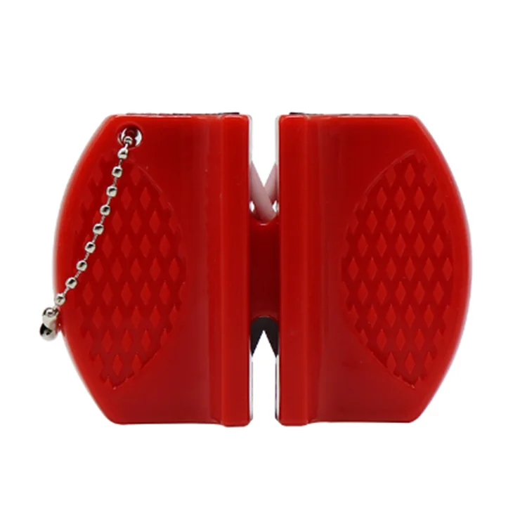 Two slot knife sharpener portable fast knife sharpener of grinding size mini knife sharpener