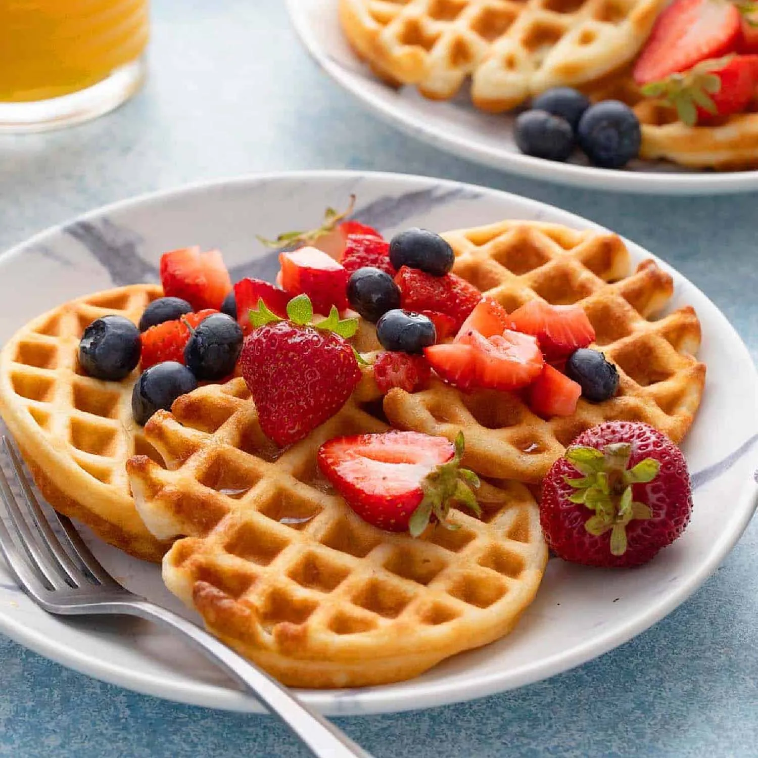 Personal 4 Inch Red Mini Wafflera Waffle Maker Custom Plate With Non Stick Coating