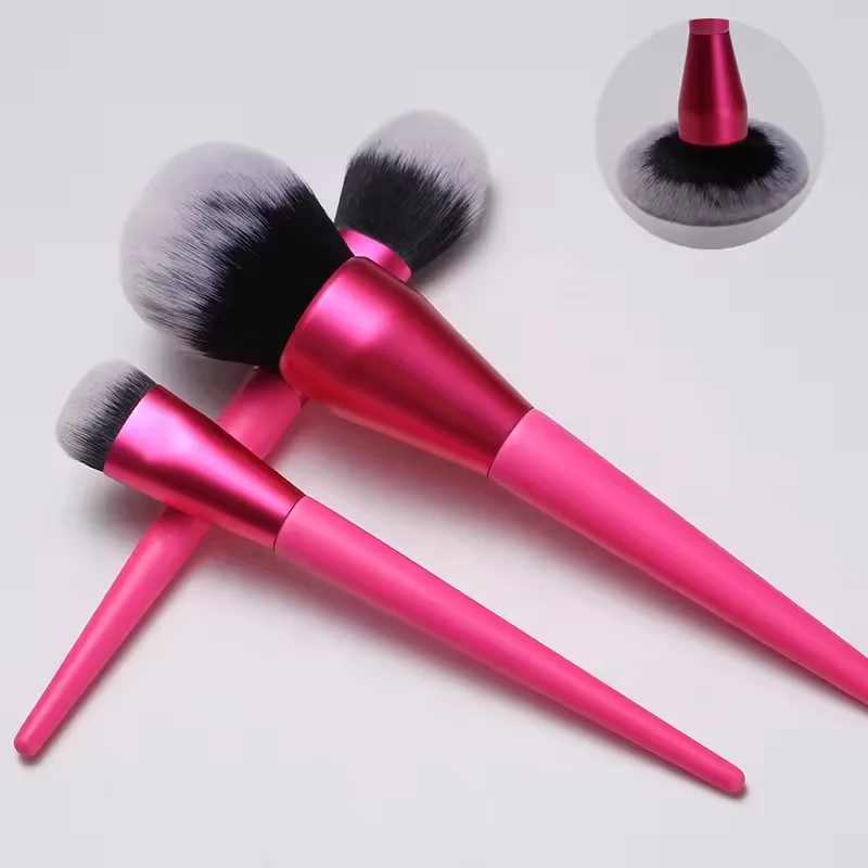 2024 New Arrivals High Quality Black Solid Wood Handle Wool Soft Brush Loose Powder Brush Eye makeup brushes