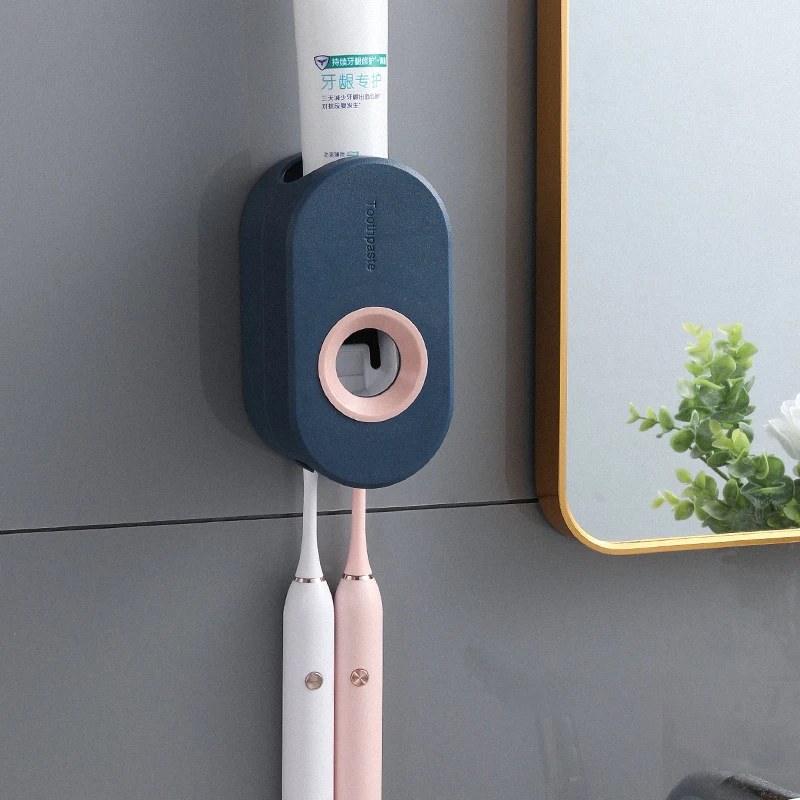 Bathroom Punch Free Wall-mounted Toothpaste Squeezer Household Toothpaste Squeezing Dispenser