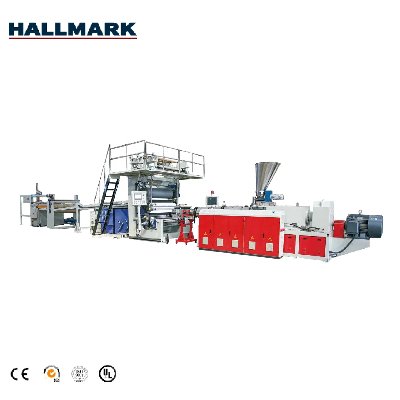 China factory manufacture PVC extrusion machine for PVC plastic flooring production line