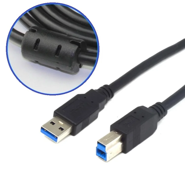 USB 3.0 A Male to USB 3.0 B male Cable  With FERRITES usb 3.0 cable for Printer