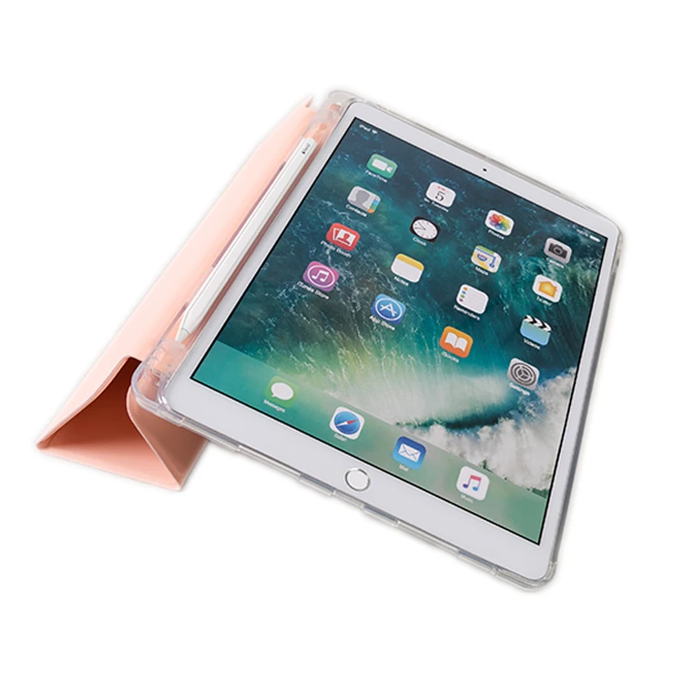 New acrylic shell fashion boutique transparent waterproof tablet case smart  case for ipad air 2
