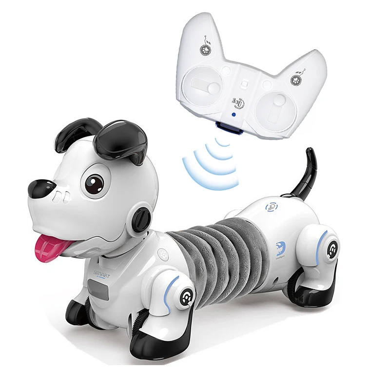 Забавная милая собака-робот с дистанционным управлением такса с инфракрасным лучом