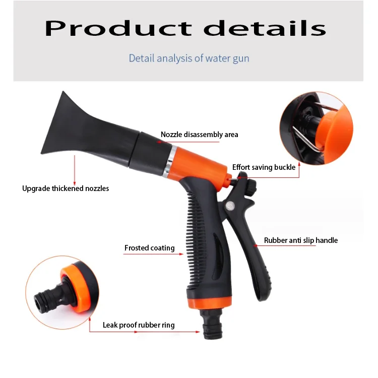 Flat Nozzle Foam Water Gun Pneumatic Foam Machine Foam Water Gun Car Wash Special Water Gun