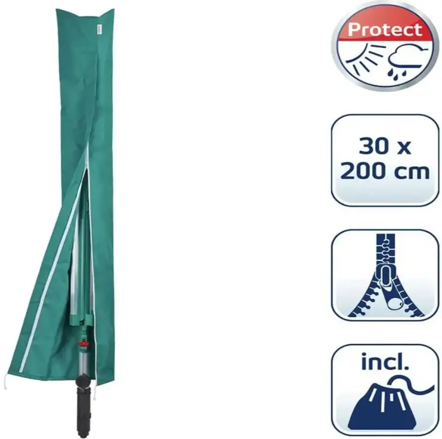 Dustproof Waterproof Custom Color and Size Rotary Airer Cover Heavy Duty Oxford Fabric Rotary Dryer Cover with Zip