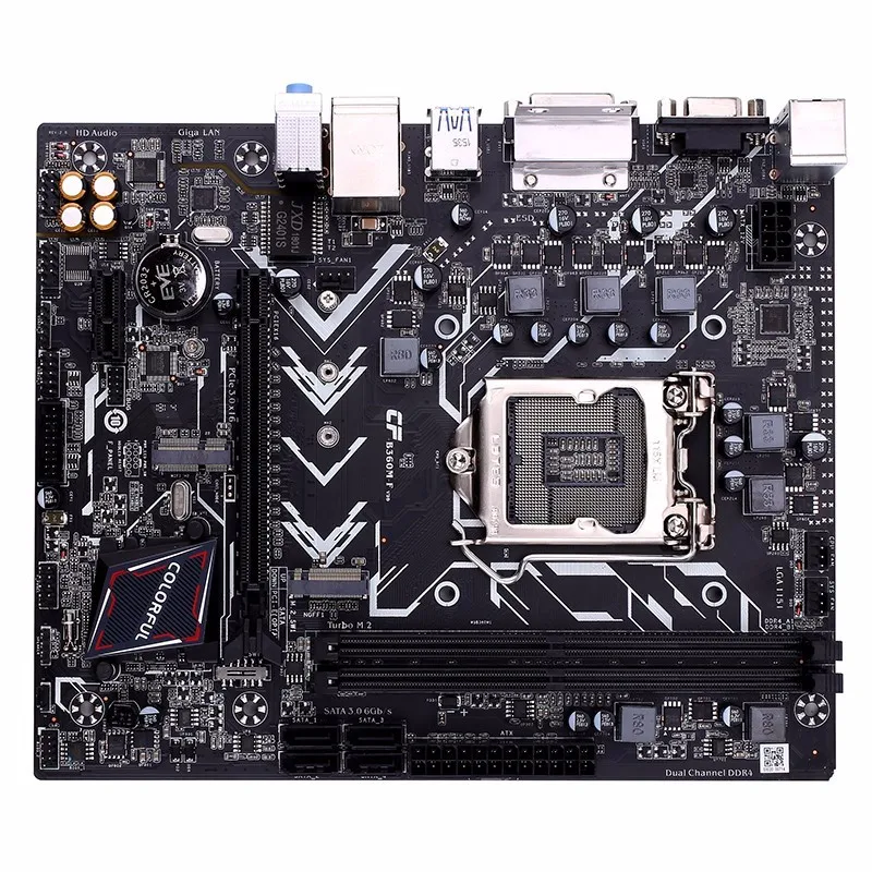 B360M-F Magic Edition V20 supports for  Intel LGA 1151 interface and supports M.2 PCI-e x4 and SATA SSD.