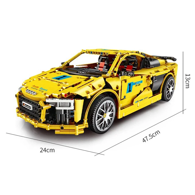 MOULD KING 13127 1:10 technic series DIY bricks 1896PCS speed racing children toys model car kit building blocks toys for boys