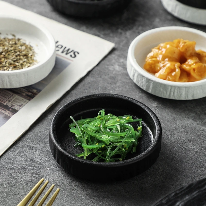 Ceramic Soy Sauce Dipping Bowls Matte Sushi Wasabi Vinegar Soy Sacuce Fruit Dishes Restaurant Ketchup Seasoning Bowl Tableware