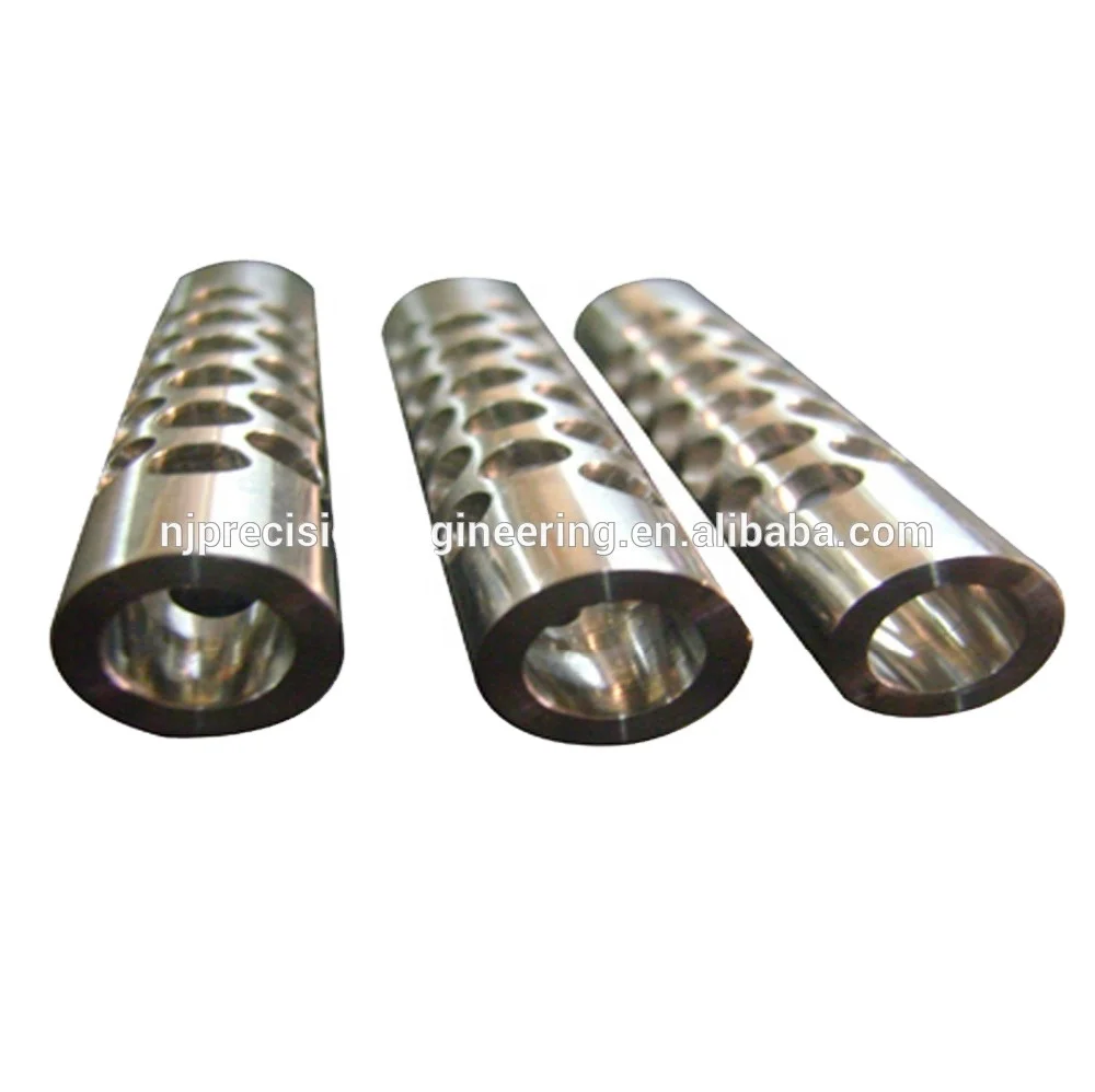 Customized cnc drilling stainless steel tube machined service turning parts pipe laser cutting service