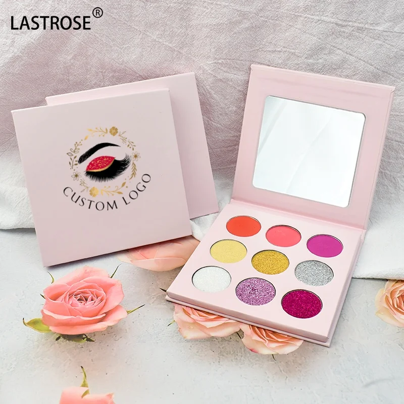 Wholesale 15 Colors pink Eyeshadow Palette square Shape Eye Shadow Private Label Eyeshadow Packaging