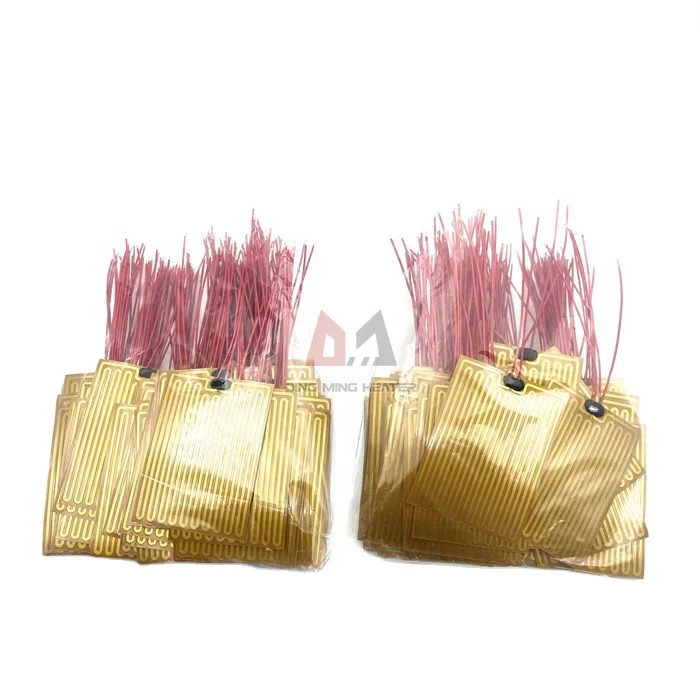 24v polyimide film heating element electric kapton 12v 12w flexible heater adhesive heating film