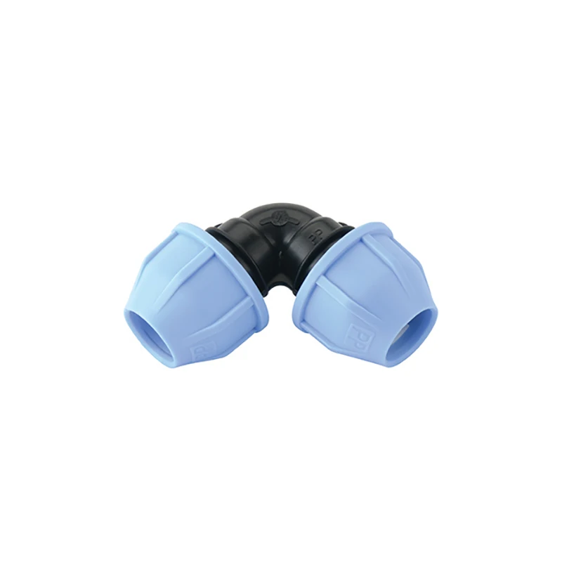 SALVADOR Durable 32mm DIN Light Blue Fish Type PN16 PP Compression Fittings Equal Tee for Irrigation Plastic Pipe Fittings
