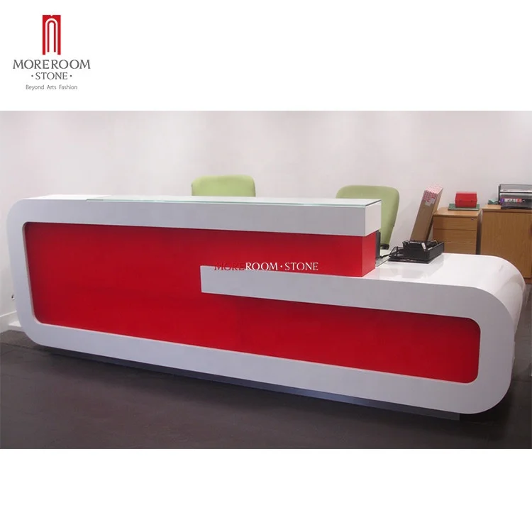 100% Corians Acrylic Solid Surface Office Reception Desk