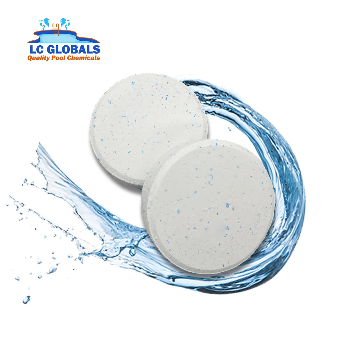 best price 1g 2g 20g 200g tablet 3 inch chlorine Tablets white chlorine granular 55lbs per bucket  tcca for USA