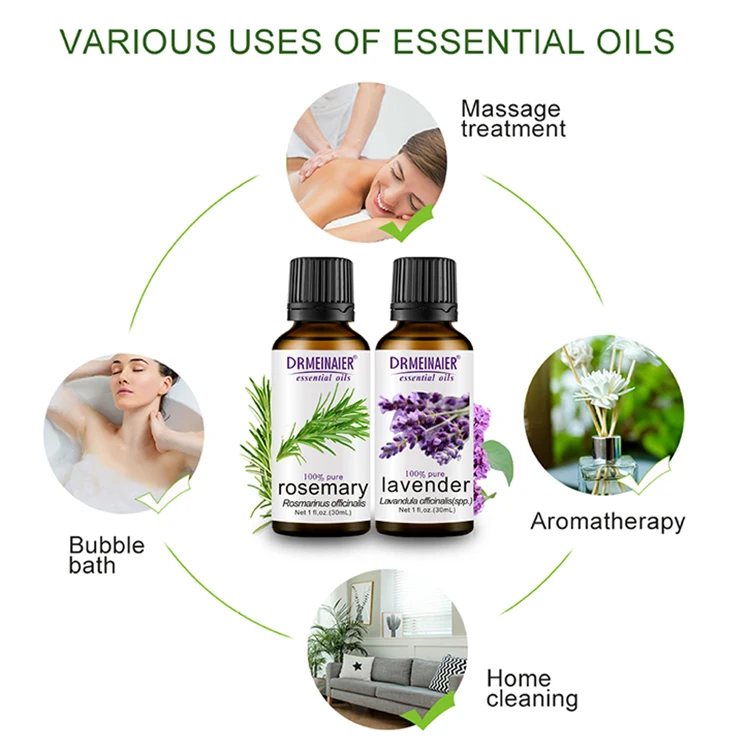 Custom Pure Tea Tree Peppermint SPA Body oils Skin Care Essential Oil Gift Set  Lavender aromatherapy essential oil set