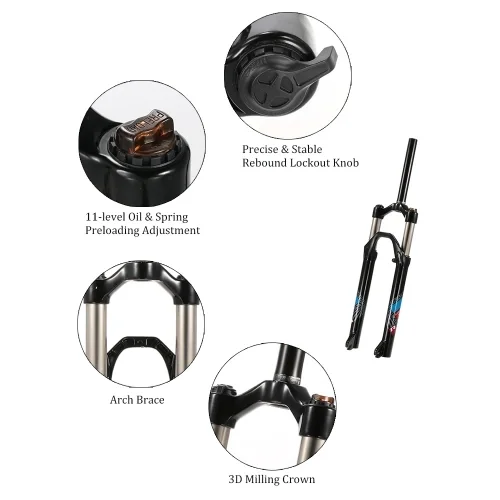 29 inch aluminum alloy MTB bicycle fork fast delivery ship from us