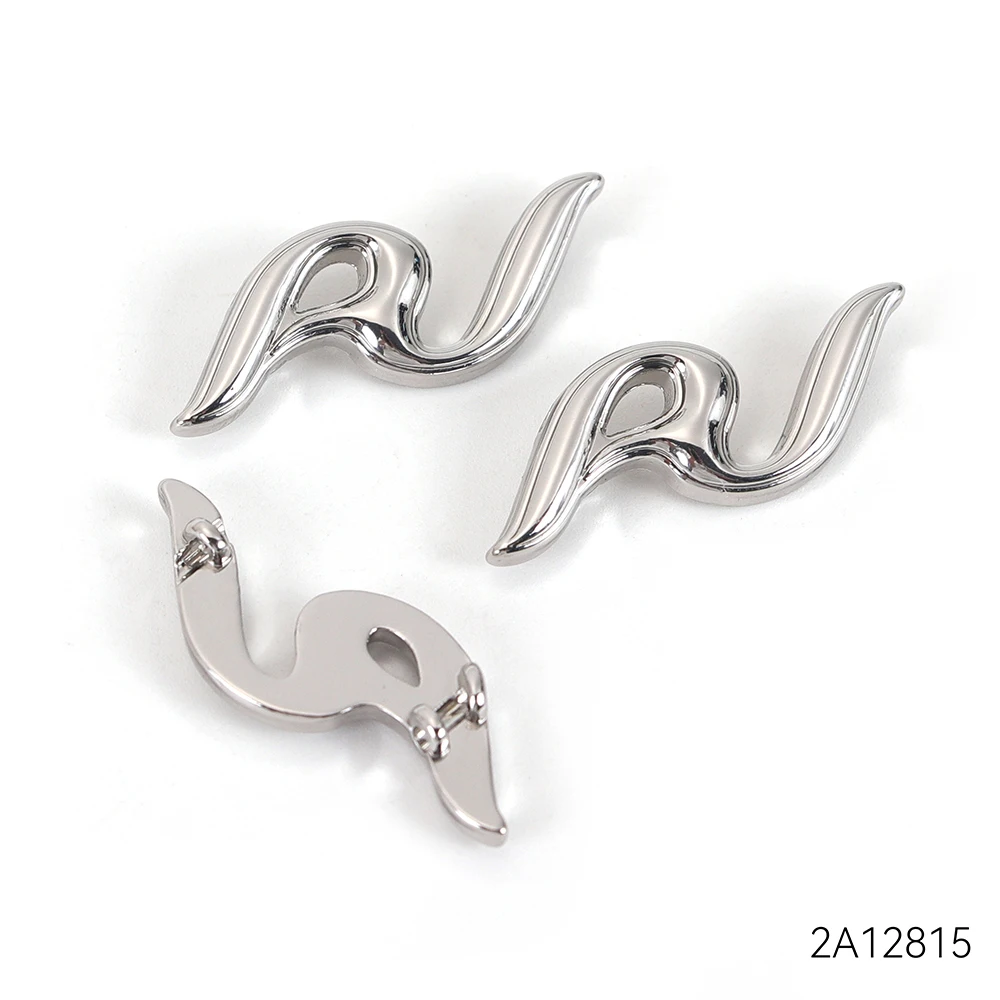 Bag Decorative Metal Label Clothing Brand Tag Custom Mini Logo Metal Tag for Shoes