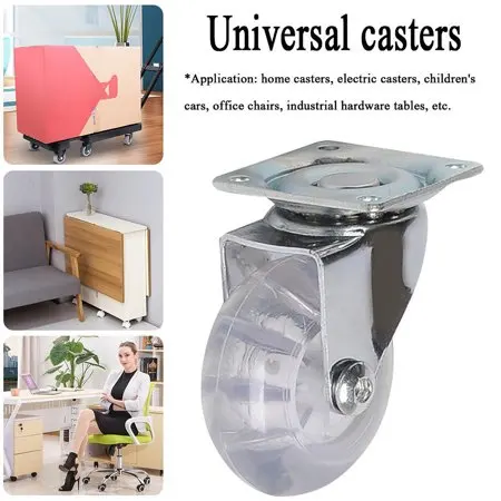 1'-3' PU furniture Universal Caster OEM ODM Office Chair Caster Wheels without Brake