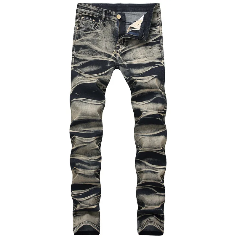Wholesale new jeans men Europe and America stretch slim jeans
