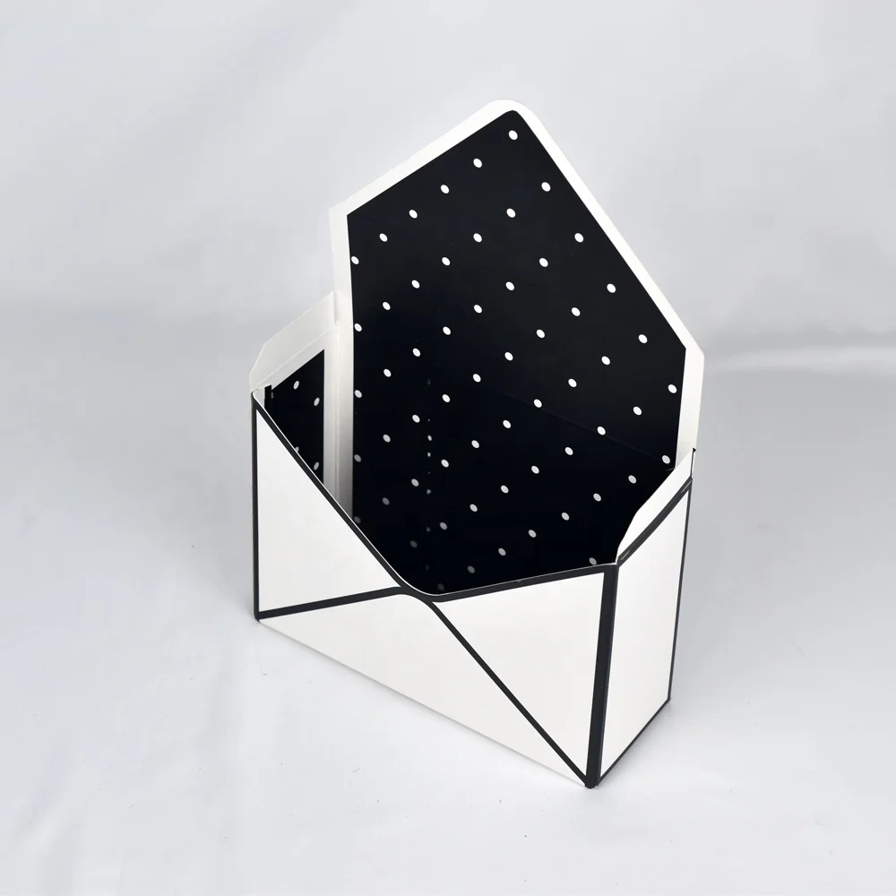 
Material White Flower Boxes Wholesale Envelope Type Paper Gift Packaging Paperboard Aseptic Accept Matt Lamination 
