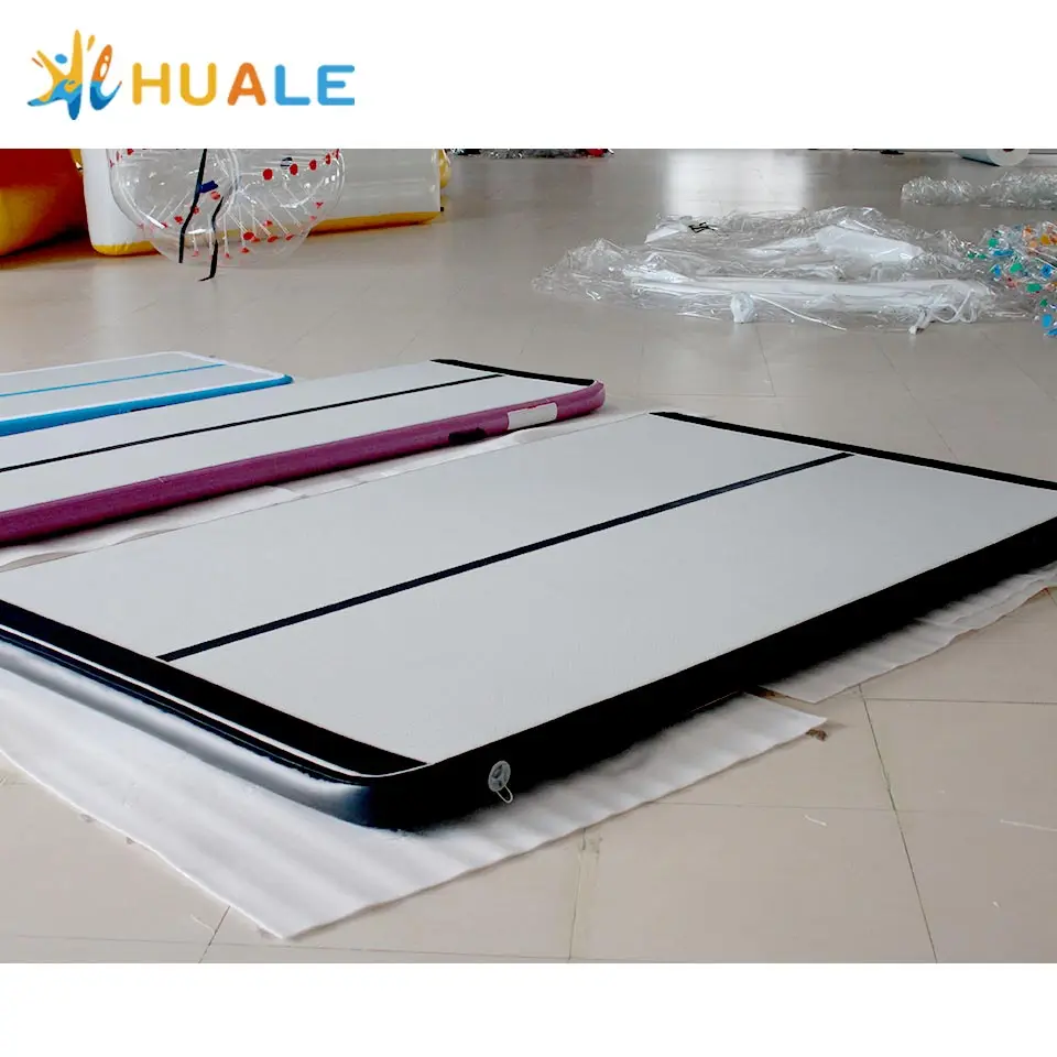 2024 Inflatable Dwf Black Trampoline Park Rainbow 10 Mts 10x2x0.2 Experiment Physics Floor Mat 20ft Air Track For Yoga