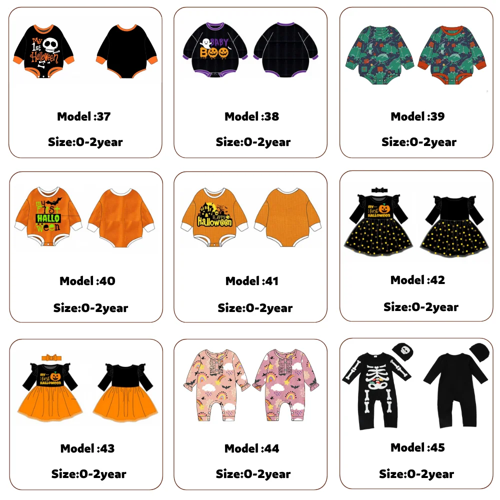Wholesale Newborn Clothing Cosplay Baby Romper Cute Pattern Halloween Costume For Babies