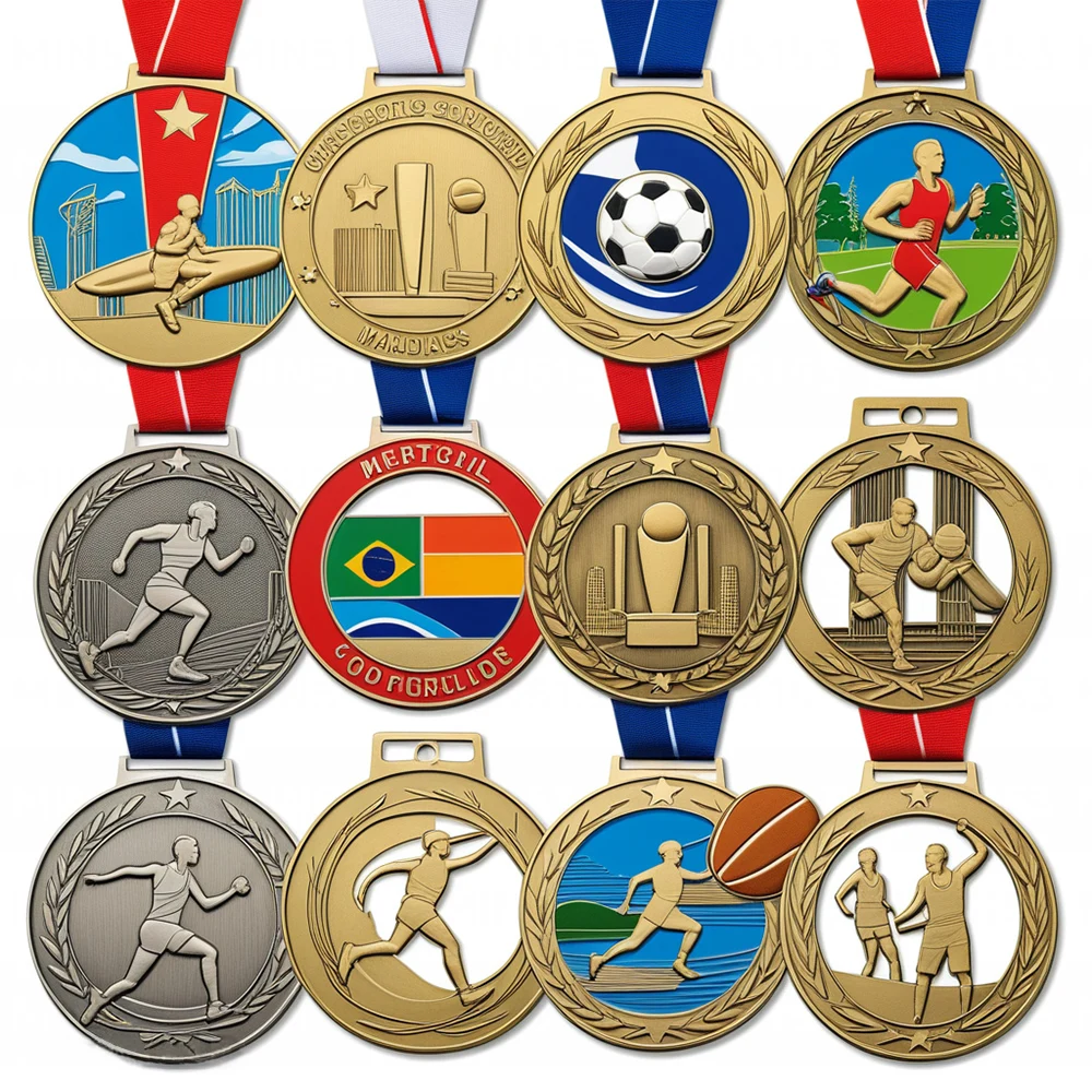 Custom Logo Dance Championship Graduation Gymnastics Volleyball Swimming Carnival Metal Sports Custom Medal