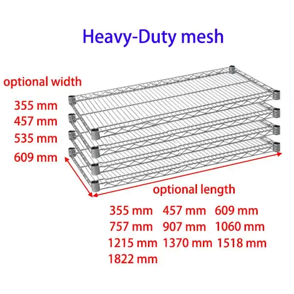 Heavy Duty Garage Shelf Epoxy Coated Freedom Assembly Wire Rack Shelving