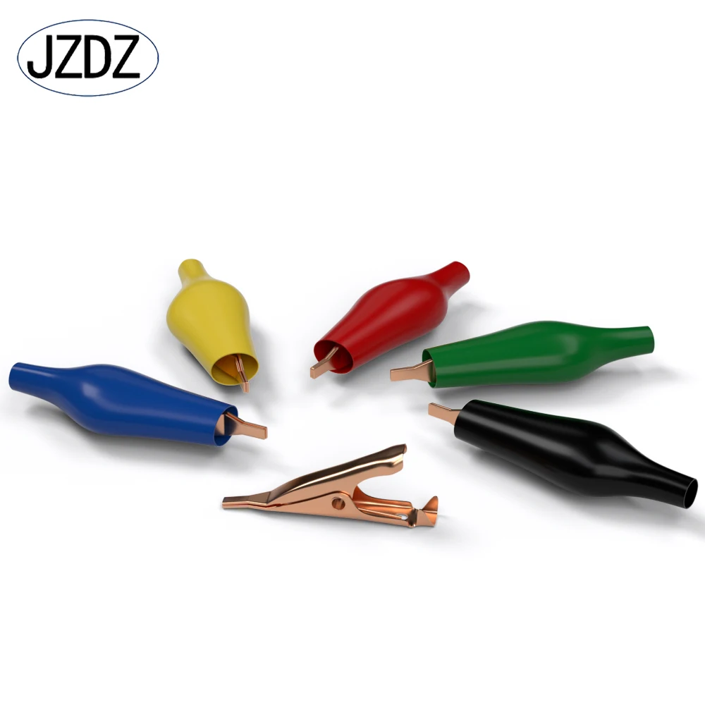 JZDZ J60004   Flat mouth pure copper crocodile clip