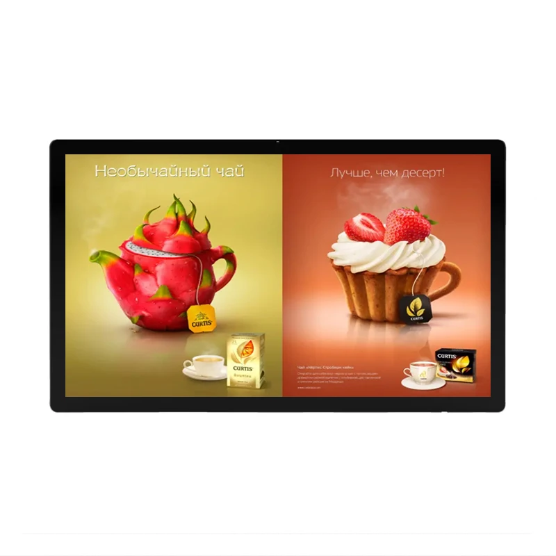 KINGONE Wholesale Full HD 1080P Ultra Thin Menu Board LCD Digital Signage Display Indoor Wall Mount Advertising Screen