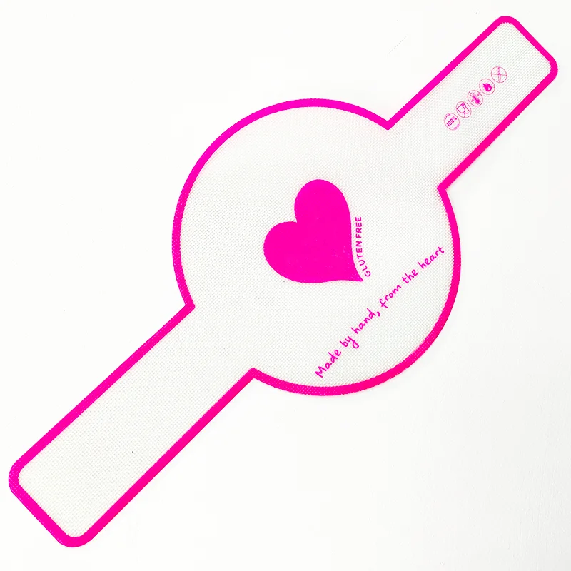 High temperature resistant and easy to clean kneading mat Silicone baking mat Bread mat with handle