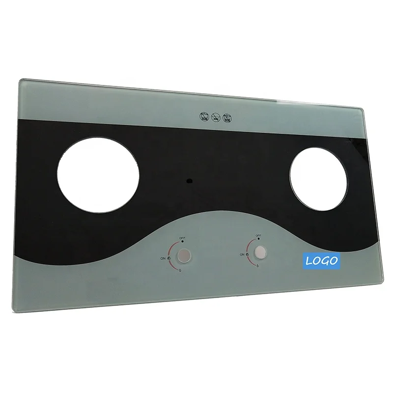 Hot sale customized gas stove burner glass covertops custom thickness top quality glass panel for gas stove