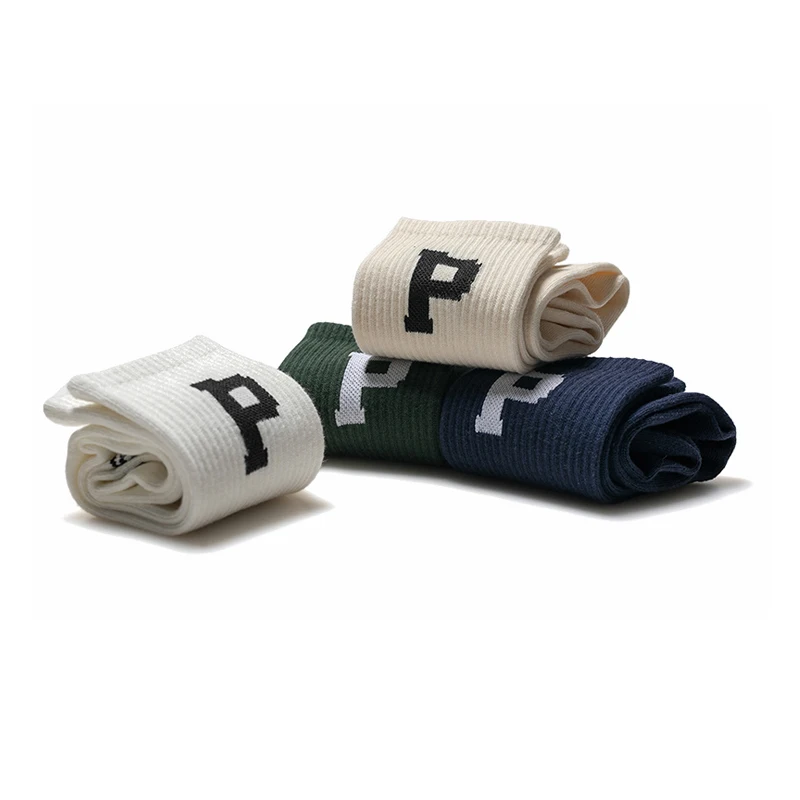 Wholesale custom dress business crew socks men socks new fashion plain color crew socks
