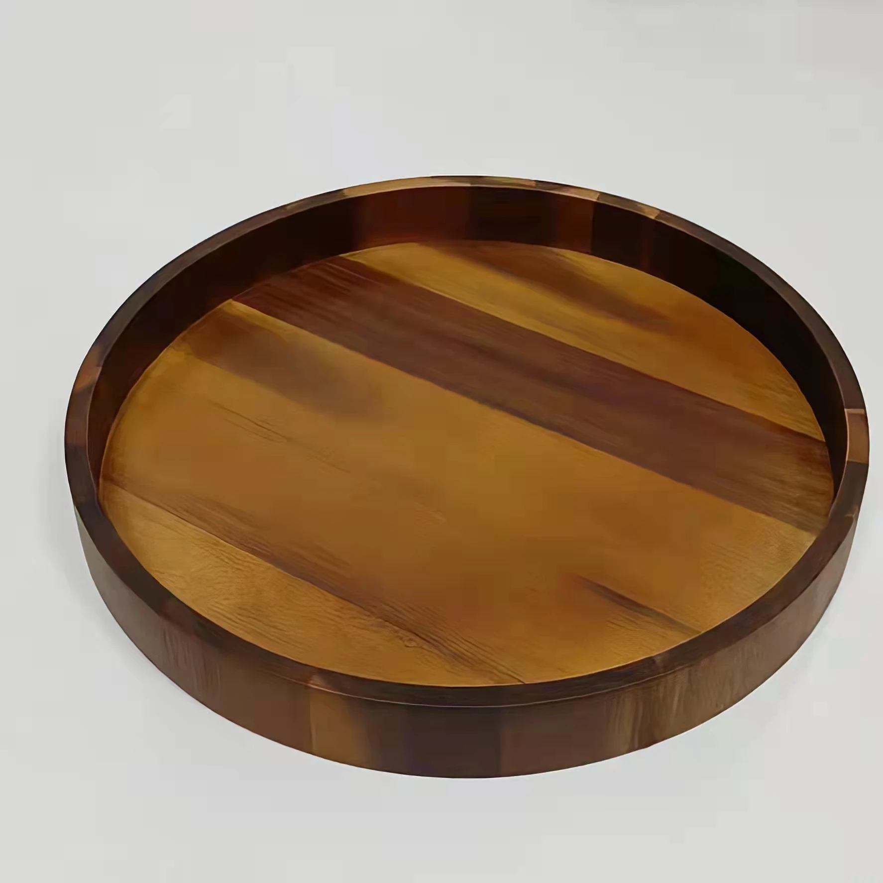 RST Cheap Wholesales Food Cake Tea Acacia Wooden Serving Tray For Hotel Restaurant Home
