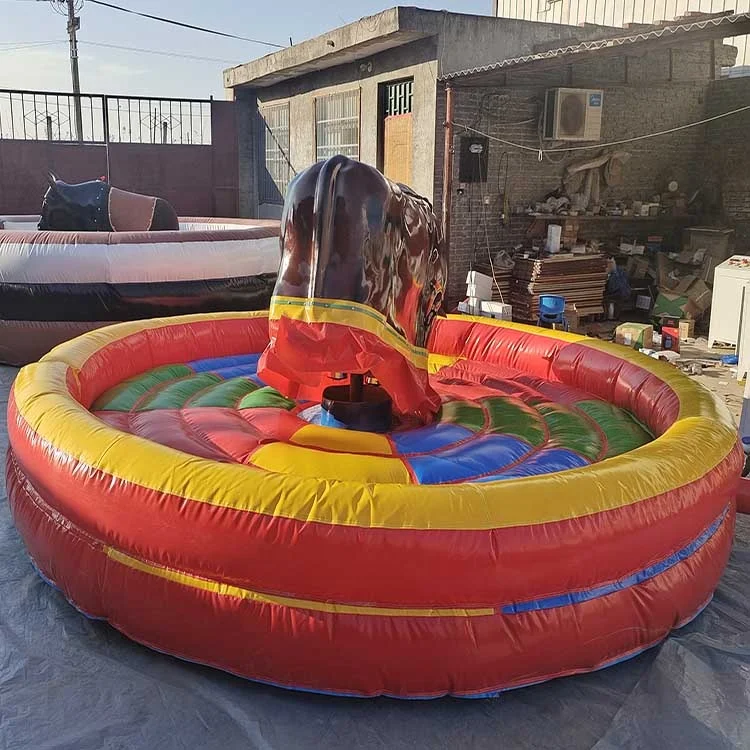 Western Style Spanish Fighting Costume Inflatable Mechanical Rodeo Bull Fighting Game for Sale