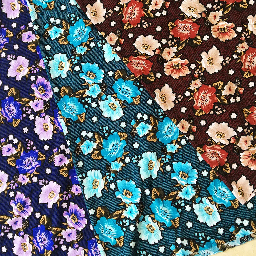 New designs printing ITY polyester 4 ways spandex fabric for lady