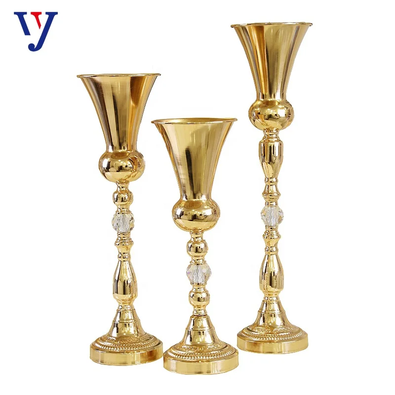 Home wedding decorations candlestick tall flower  vase ornaments
