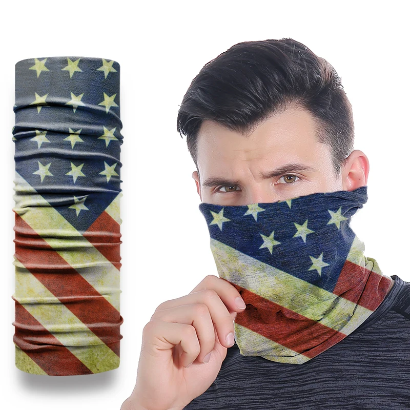 
Face-Mask Camo Skull Bandana Headband country flag 3 ply disposable children fashion-masks ear loop-mask 3 ply 