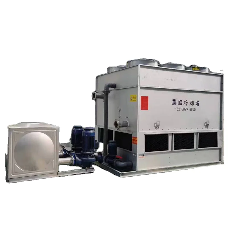 50T Closed industrial PC water cooling stainless steel square tank tower torre de enfriamiento