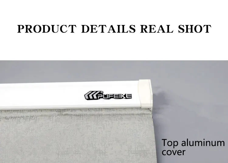 Modern Style Motorized Roller Shades Ready-Made Roman Blinds Office Home Chain Control Plastic Material Blackout Skylight