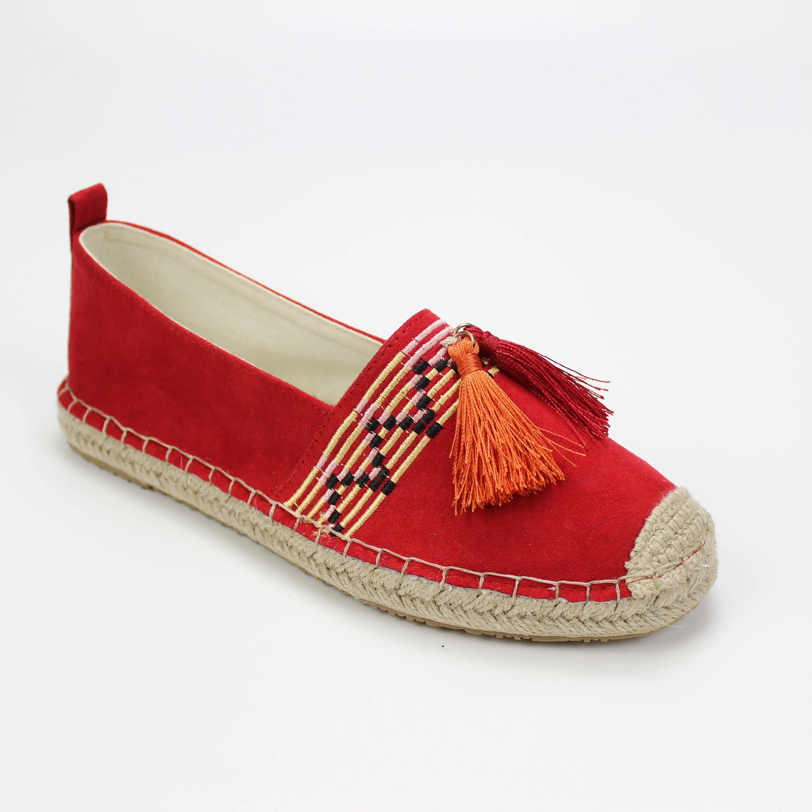 
upper microfiber casual woman TPR outsole woman shoewith tassels 