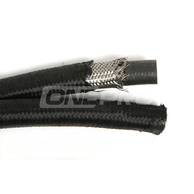 
Racing Car High Performance Nylon Stainless Steel Braided Fuel Oil Gas Oil AN Hose Line 