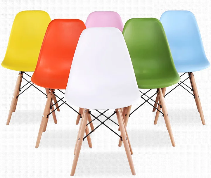
Kitchen Dining Bedroom wooden sitting Shell Plastic Lounge leisure chair 