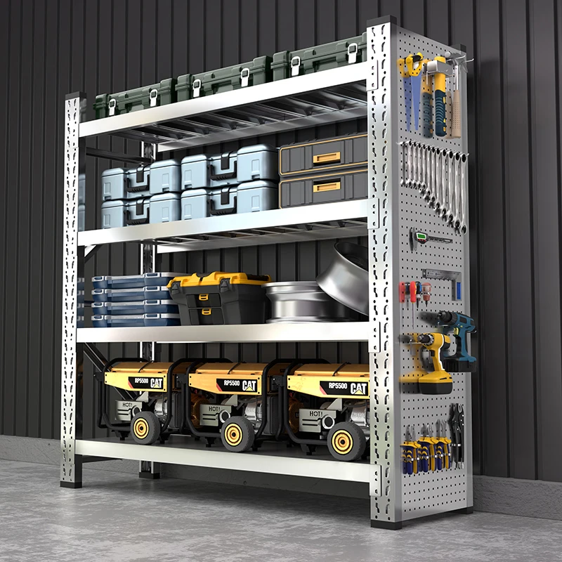 304 Stainless Steel Storage Shelves For Warehouse Basement Cold Adjustable Detachable Storage Multi-Layer Heavy-Duty Racks