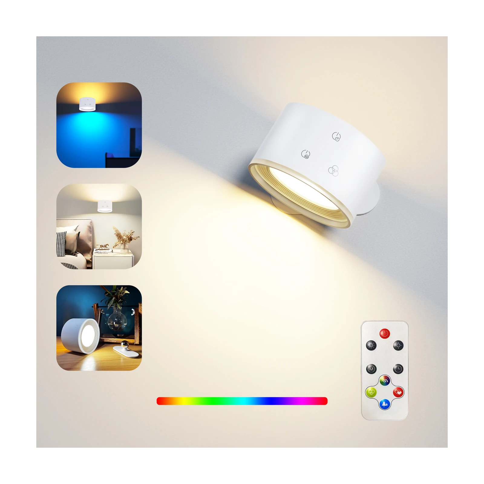 Пульт дистанционного управления RGB lights 60 мин таймер Магнитная перезаряжаемая светодиодная балансировочная магнитная лампа