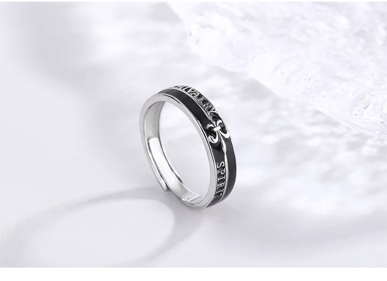 Princess and knight rings couple style s925 sterling silver rings men and women jewelry adjustable rings